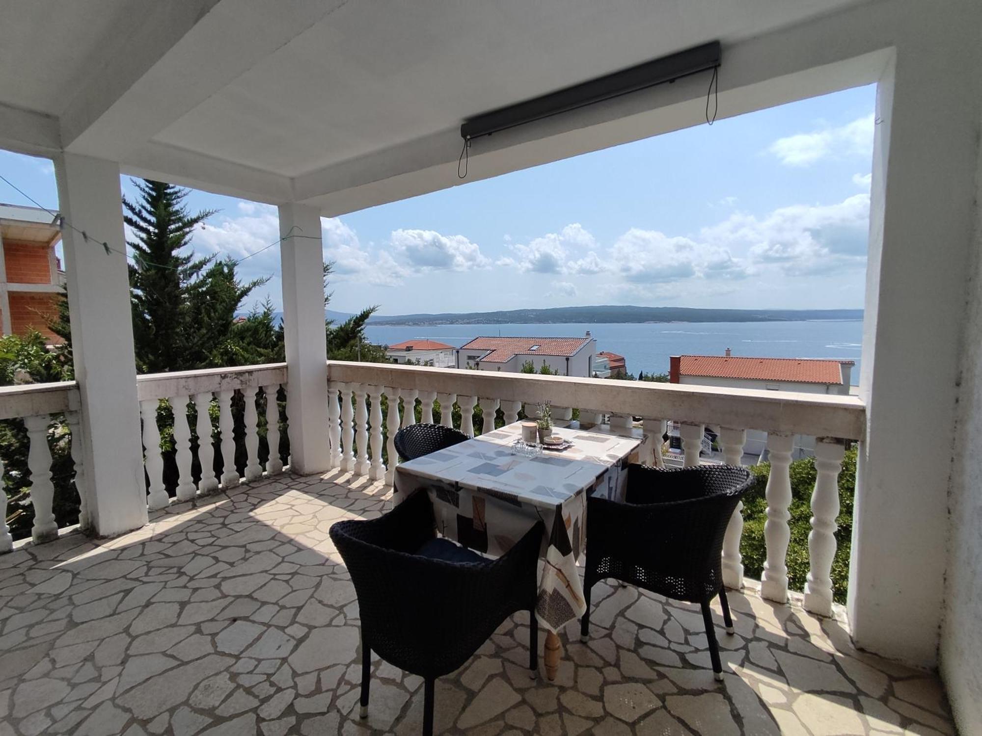 Panorama View Close Sandy Beach 100M To Talasoterapija, Crikvenica Kültér fotó