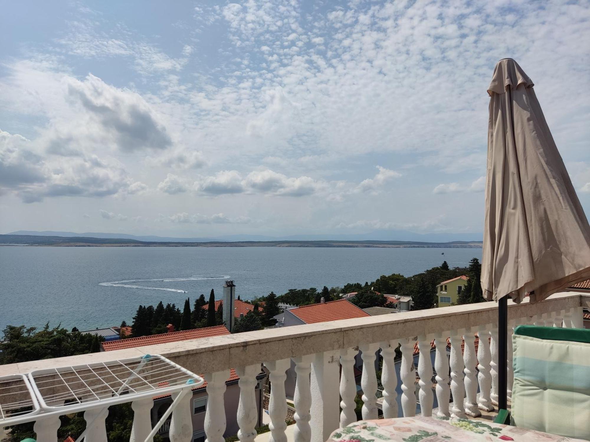Panorama View Close Sandy Beach 100M To Talasoterapija, Crikvenica Kültér fotó