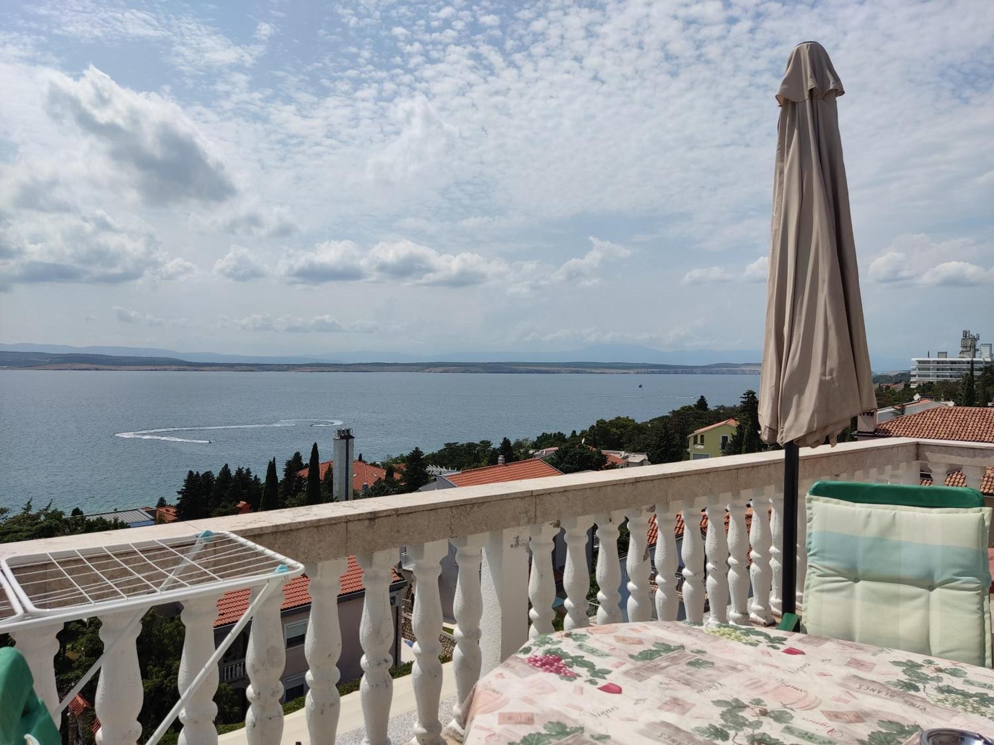 Panorama View Close Sandy Beach 100M To Talasoterapija, Crikvenica Kültér fotó