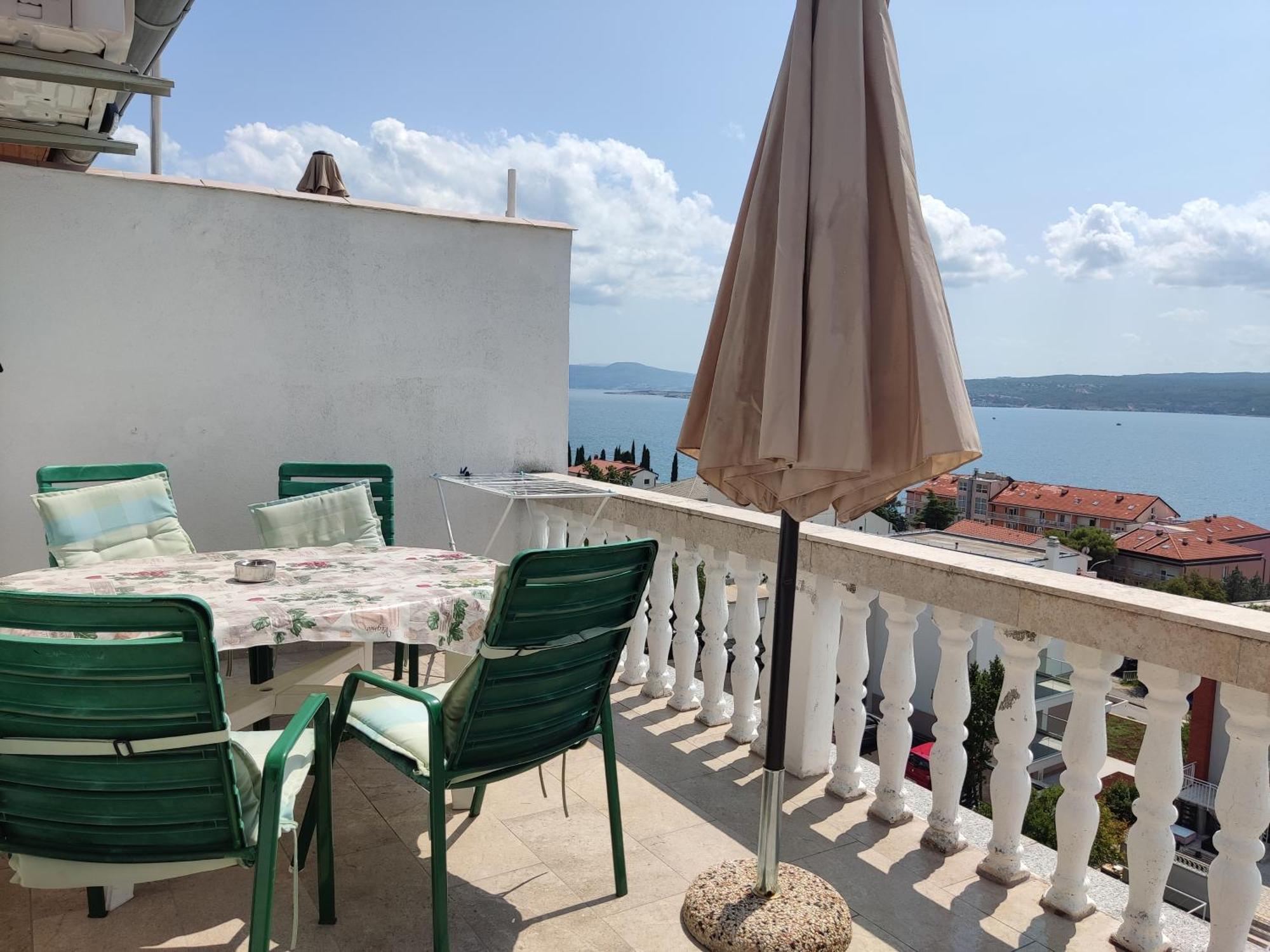 Panorama View Close Sandy Beach 100M To Talasoterapija, Crikvenica Kültér fotó